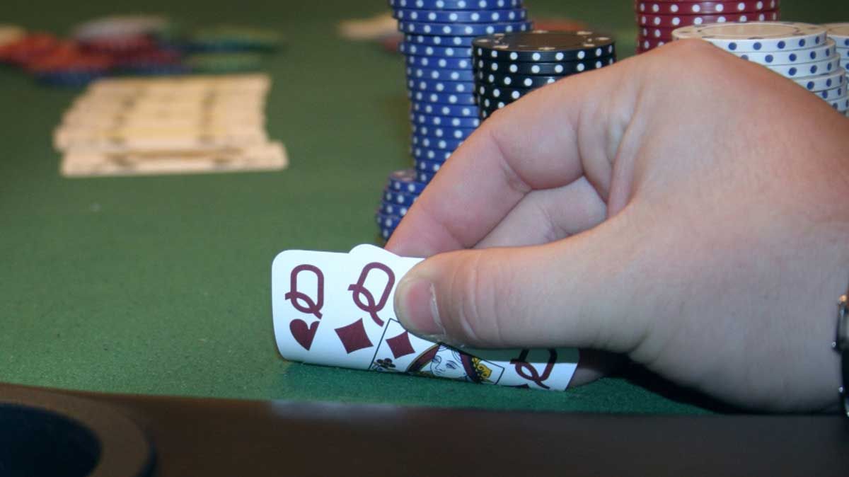 Pocket Queens hole cards in poker