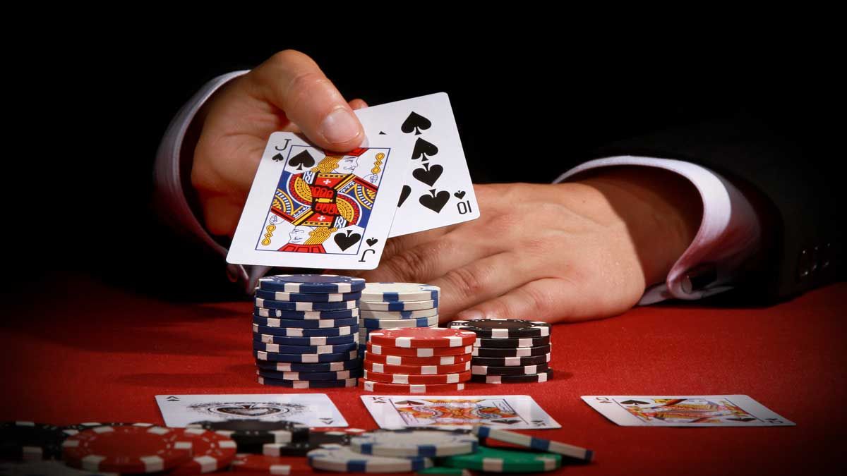 A flopped royal flush in poker