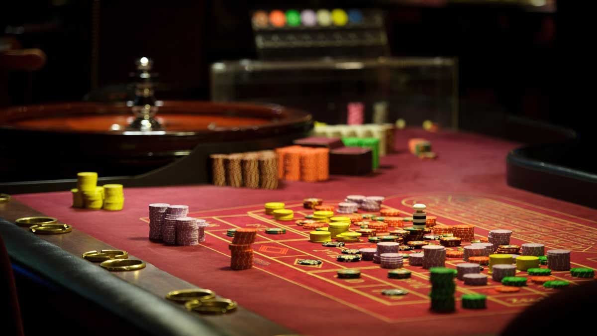 Chips on Roulette Table