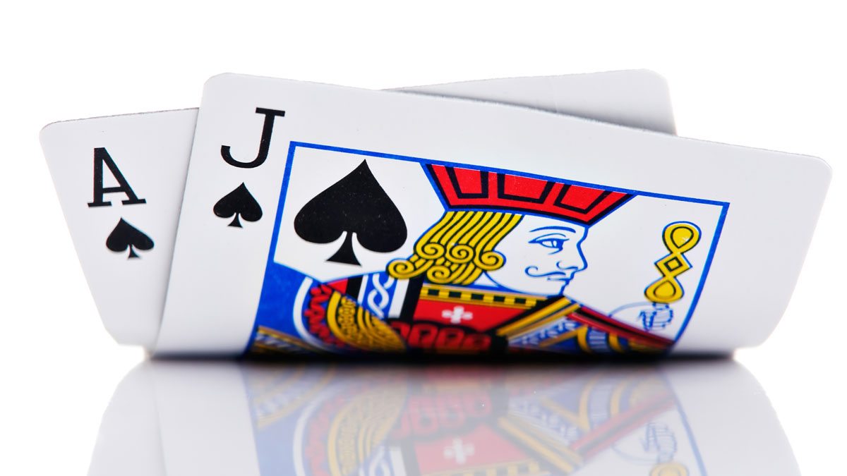 Ace Jack hole cards in poker