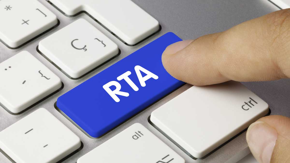 RTA on a computer keyboard