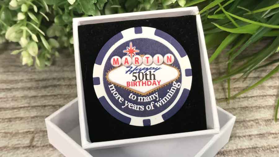  Personalised Poker Chips Gift