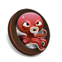 octopus bronze icon