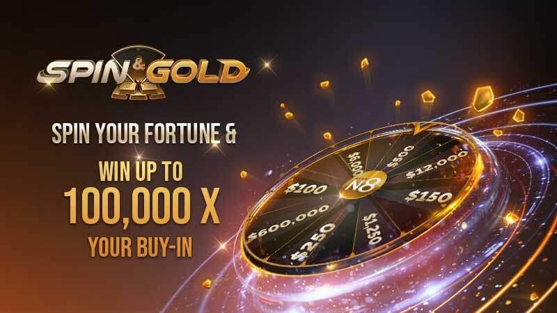 แบนเนอร์ Natural8 Spin & Gold