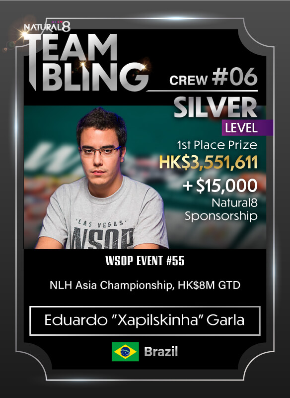 wsop team bling card